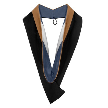 Bachelors Hood For Business, Accounting, Commerce, Industrial, Labor Relations - Drab/Navy/White by Wholesale Grad Supply