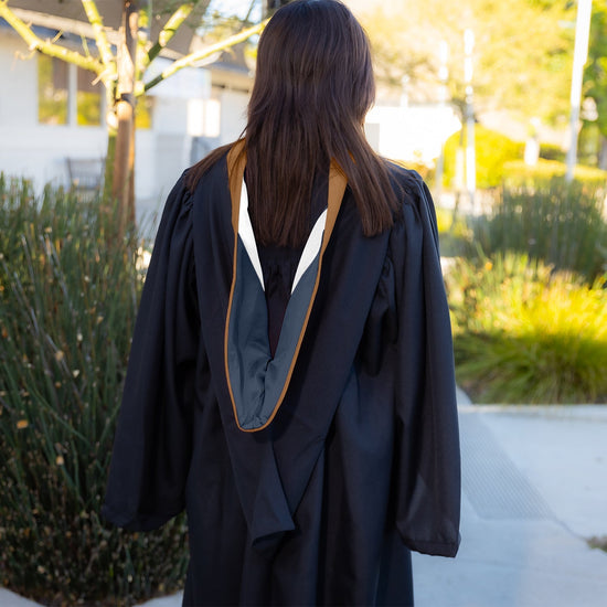 Bachelors Hood For Business, Accounting, Commerce, Industrial, Labor Relations - Drab/Navy/White by Wholesale Grad Supply