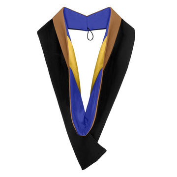 Bachelors Hood For Business, Accounting, Commerce, Industrial, Labor Relations - Drab/Royal Blue/Gold by Wholesale Grad Supply