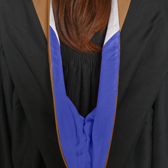 Bachelors Hood For Business, Accounting, Commerce, Industrial, Labor Relations - Drab/Royal Blue/White by Wholesale Grad Supply