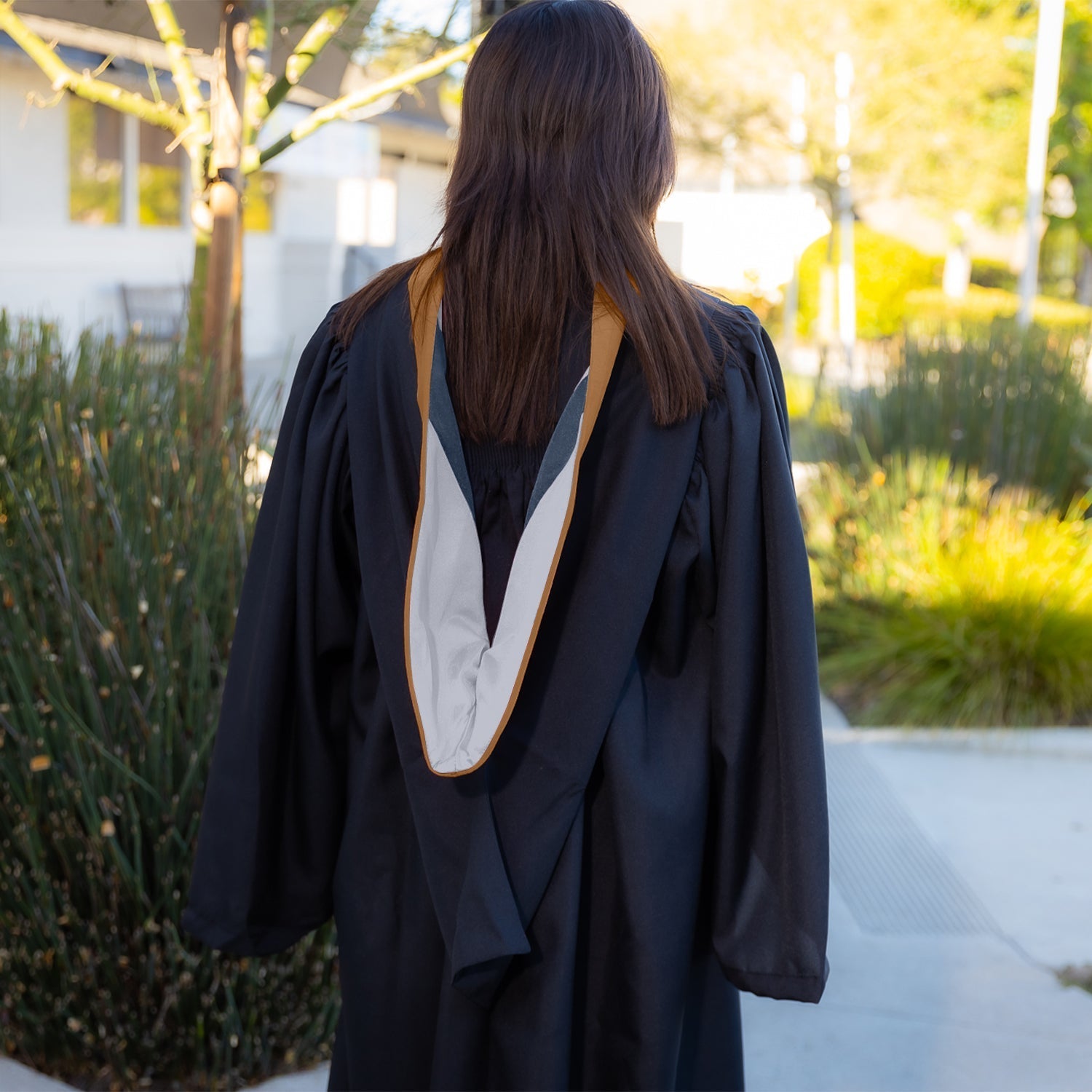 Bachelors Hood For Business, Accounting, Commerce, Industrial, Labor Relations - Drab/Silver/Navy by Wholesale Grad Supply