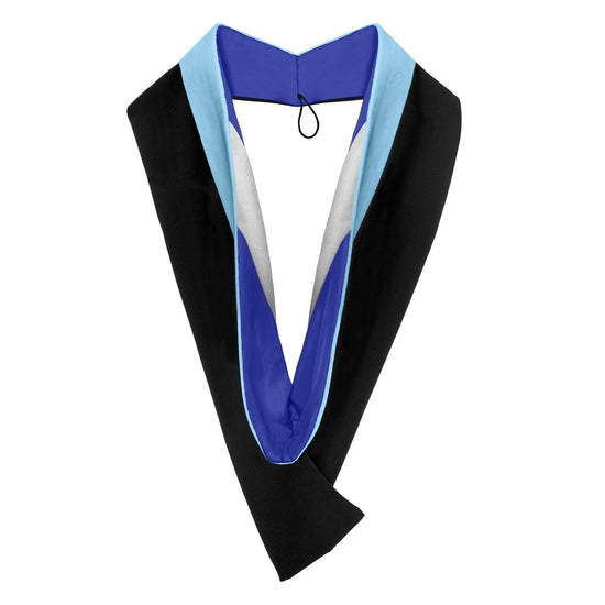 Bachelors Hood For Education, Counseling & Guidance, Arts in Education - Light Blue/Royal Blue/White by Wholesale Grad Supply