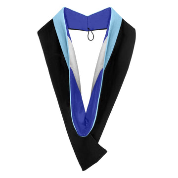 Bachelors Hood For Education, Counseling & Guidance, Arts in Education - Light Blue/Royal Blue/White by Wholesale Grad Supply