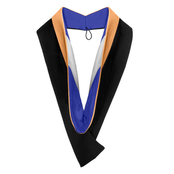 Bachelors Hood For Nursing - Apricot/Royal Blue/White by Wholesale Grad Supply