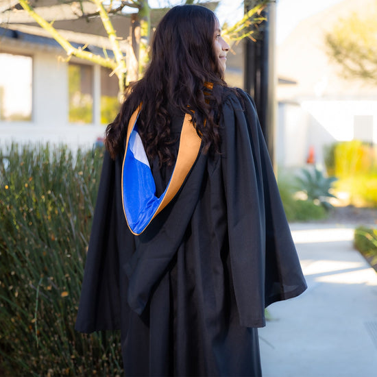 Bachelors Hood For Nursing - Apricot/Royal Blue/White by Wholesale Grad Supply