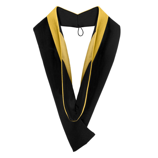 Bachelors Hood For Science, Mathematics, Political Science - Gold/Black/Antique Gold by Wholesale Grad Supply