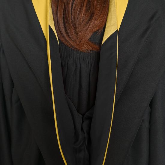 Bachelors Hood For Science, Mathematics, Political Science - Gold/Black/Antique Gold by Wholesale Grad Supply