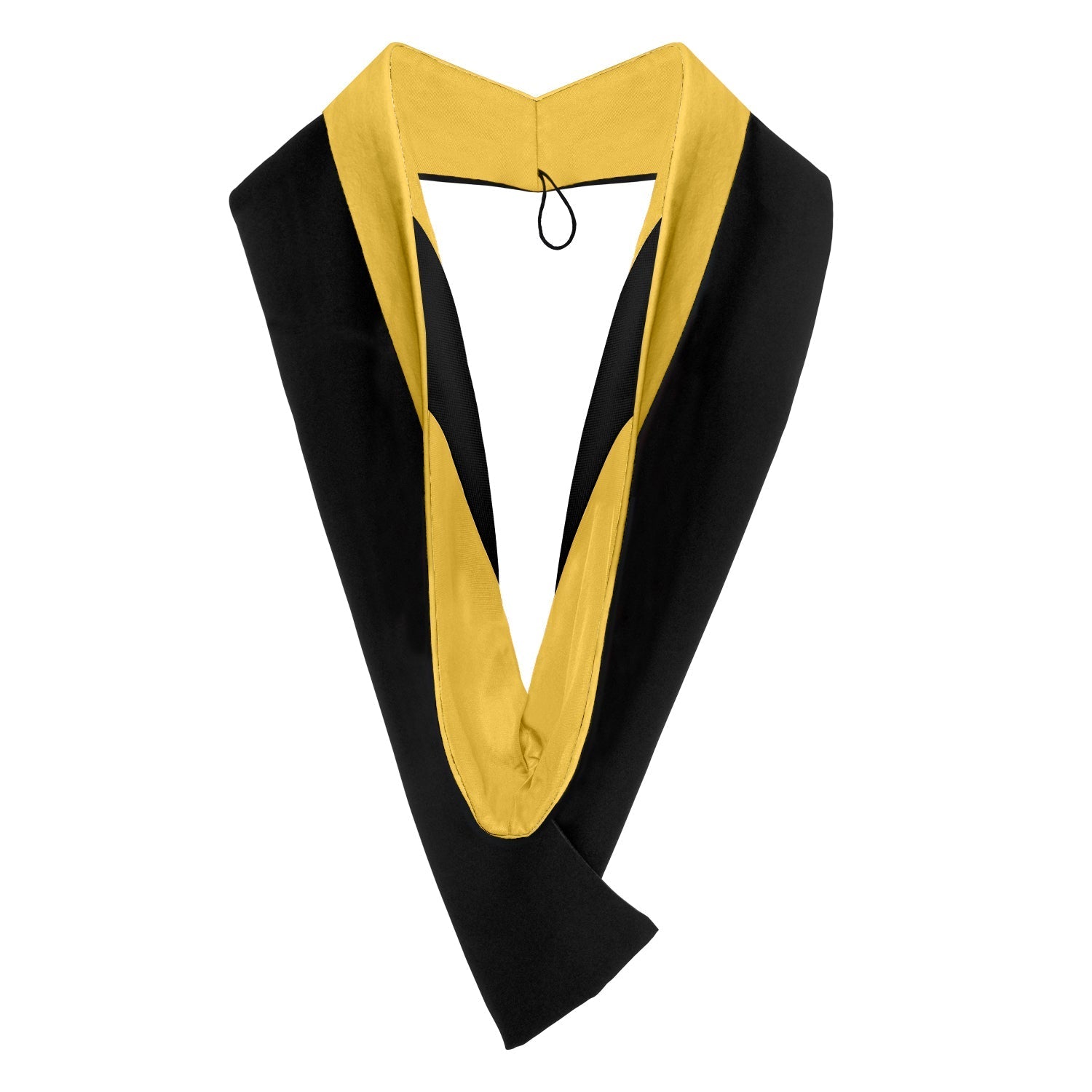 Bachelors Hood For Science, Mathematics, Political Science - Gold/Gold/Black by Wholesale Grad Supply