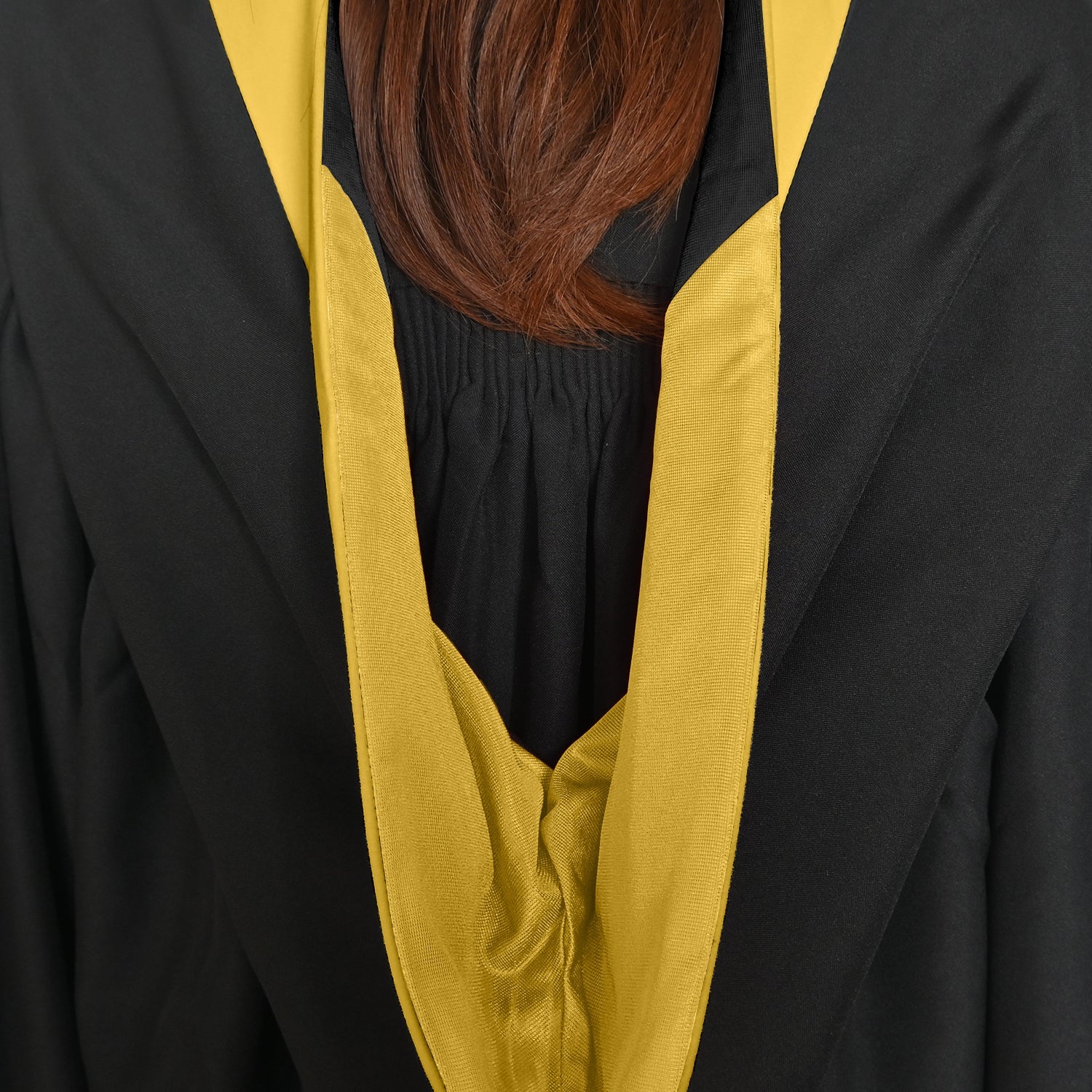 Bachelors Hood For Science, Mathematics, Political Science - Gold/Gold/Black by Wholesale Grad Supply