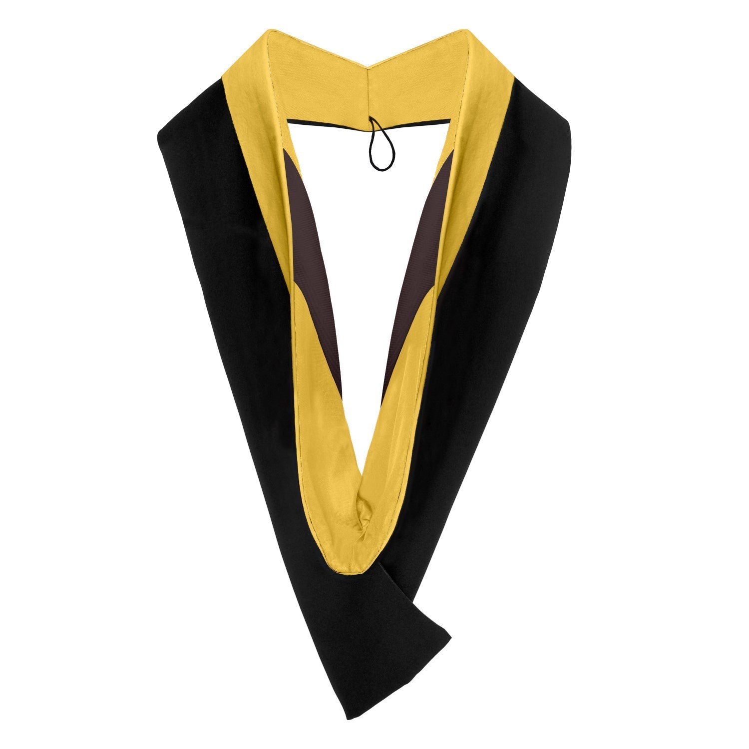 Bachelors Hood For Science, Mathematics, Political Science - Gold/Gold/Brown by Wholesale Grad Supply