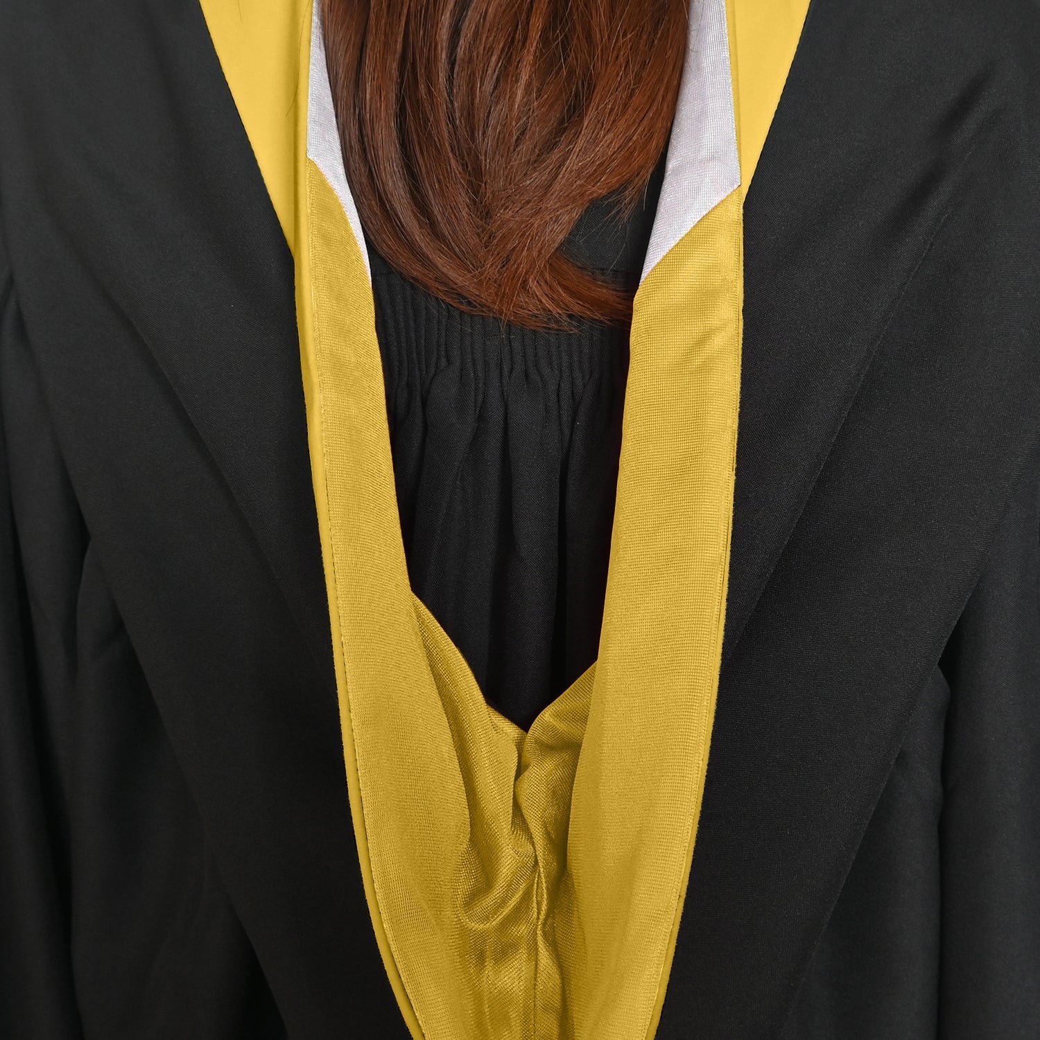 Bachelors Hood For Science, Mathematics, Political Science - Gold/Gold/White by Wholesale Grad Supply