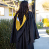 Bachelors Hood For Science, Mathematics, Political Science - Gold/Gold/White by Wholesale Grad Supply