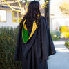 Bachelors Hood For Science, Mathematics, Political Science - Gold/Green/Gold by Wholesale Grad Supply