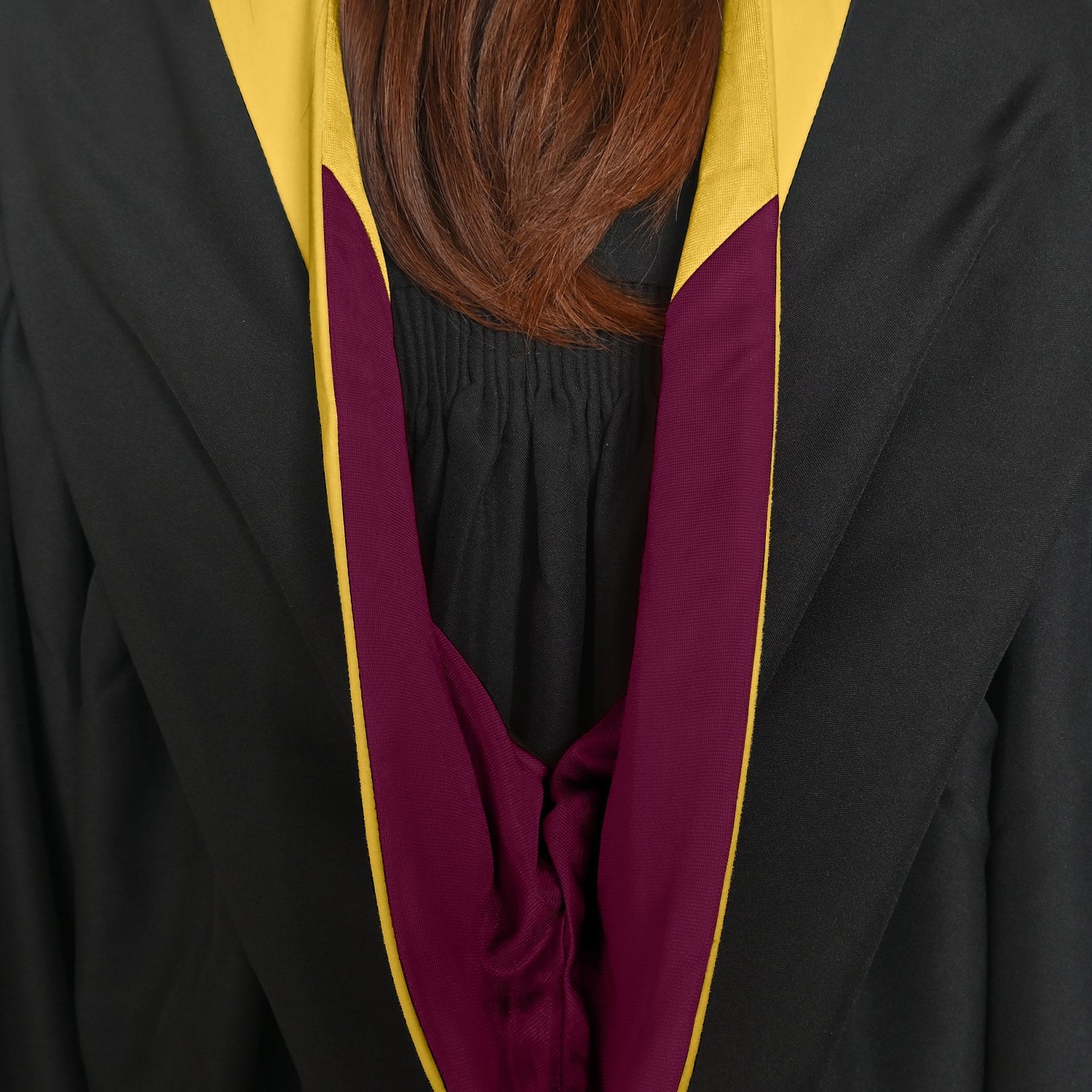 Bachelors Hood For Science, Mathematics, Political Science - Gold/Maroon/Gold by Wholesale Grad Supply