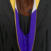 Bachelors Hood For Science, Mathematics, Political Science - Gold/Purple/White by Wholesale Grad Supply