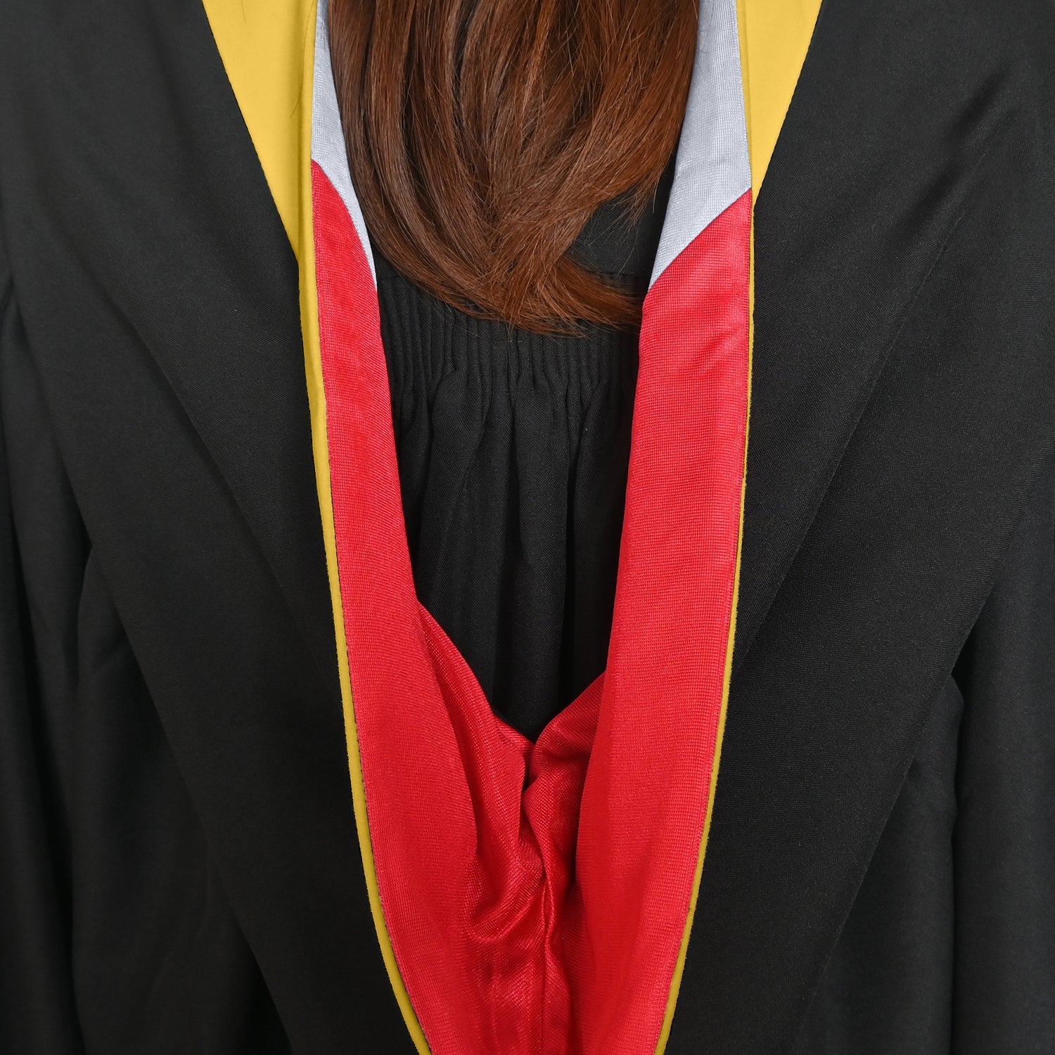 Bachelors Hood For Science, Mathematics, Political Science - Gold/Red/Silver by Wholesale Grad Supply