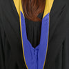 Bachelors Hood For Science, Mathematics, Political Science - Gold/Royal Blue/Gold by Wholesale Grad Supply