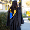 Bachelors Hood For Science, Mathematics, Political Science - Gold/Royal Blue/Gold by Wholesale Grad Supply