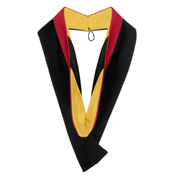 Bachelors Hood For Theology, Divinity, Canon Law, Sacred Theology - Scarlet/Gold/Black by Wholesale Grad Supply