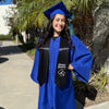 Black Business Graduate Stole/Sash with Classic Tips by Wholesale Grad Supply