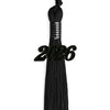 Black Graduation Tassel with Black Bling Charm by Wholesale Grad Supply