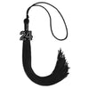 Black Graduation Tassel with Black Bling Charm by Wholesale Grad Supply