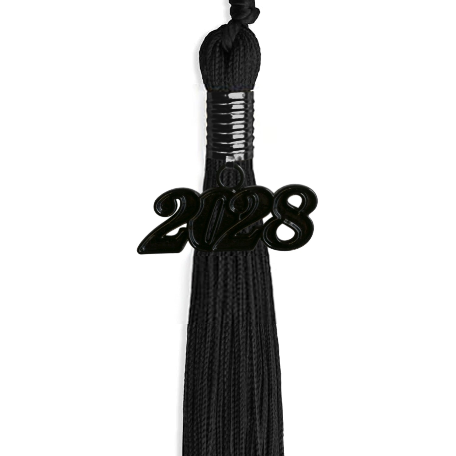 Black Graduation Tassel with Black Bling Charm by Wholesale Grad Supply