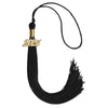 Black Graduation Tassel with Gold Bling Charm by Wholesale Grad Supply