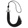 Black Graduation Tassel with Silver Bling Charm by Wholesale Grad Supply