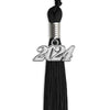 Black Graduation Tassel with Silver Bling Charm by Wholesale Grad Supply