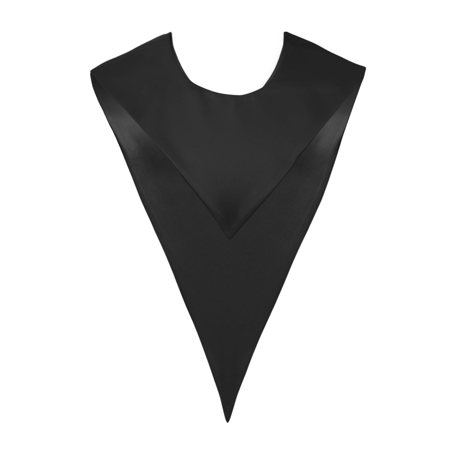 Black Graduation V-Stole by Wholesale Grad Supply
