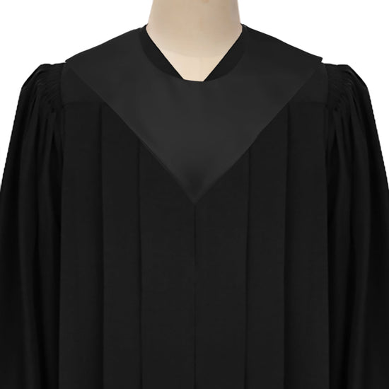 Black Graduation V-Stole by Wholesale Grad Supply