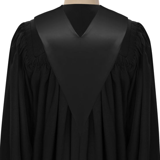 Black Graduation V-Stole by Wholesale Grad Supply
