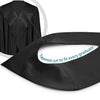 Black Graduation V-Stole by Wholesale Grad Supply