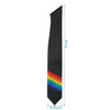 Black Rainbow LGBTQ+ Gay Pride Graduation Stole by Wholesale Grad Supply