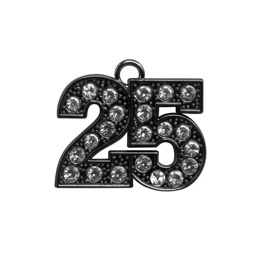 Black Tassel Date Bling Charm Year 2025 by Wholesale Grad Supply