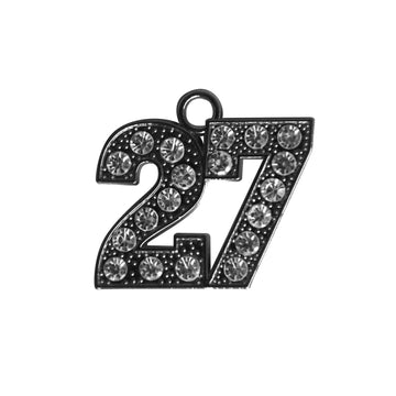 Black Tassel Date Bling Charm Year 2027 by Wholesale Grad Supply