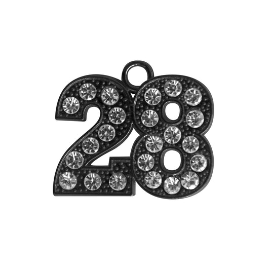 Black Tassel Date Bling Charm Year 2028 by Wholesale Grad Supply