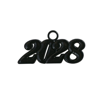 Black Tassel Date Charm Year 2028 by Wholesale Grad Supply