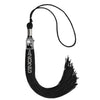 Black Tassel with Photo Frame Charm and Stacked Date Drop by Wholesale Grad Supply