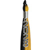 Black/Bright Gold Graduation Tassel with Silver Stacked Date Drop by Wholesale Grad Supply