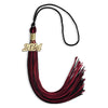 Black/Cardinal Mixed Color Graduation Tassel with Gold Bling Charm by Wholesale Grad Supply