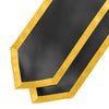 Black/Gold Plain Graduation Stole with Trim Color & Classic End by Wholesale Grad Supply