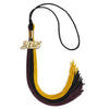 Black/Gold/Maroon Graduation Tassel with Gold Bling Charm by Wholesale Grad Supply