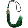 Black/Green Mixed Color Graduation Tassel with Gold Bling Charm by Wholesale Grad Supply