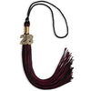 Black/Maroon Mixed Color Graduation Tassel with Gold Bling Charm by Wholesale Grad Supply