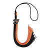 Black/Orange Graduation Tassel with Black Bling Charm by Wholesale Grad Supply