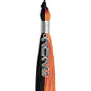 Black/Orange Graduation Tassel with Silver Stacked Date Drop by Wholesale Grad Supply