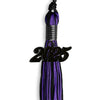 Black/Purple Mixed Color Graduation Tassel with Black Bling Charm by Wholesale Grad Supply