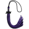 Black/Purple Mixed Color Graduation Tassel with Black Bling Charm by Wholesale Grad Supply